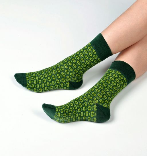 Ponožky – kravata zelená