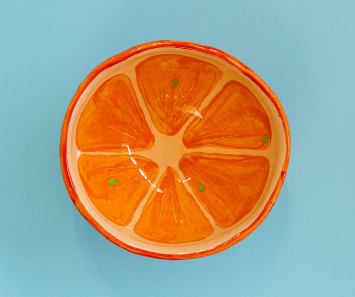 Keramická miska ovoce - pomeranč