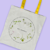 Plátěná taška s potiskem – bylinkový kruh